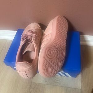 adidas Samba Pink Suede Low-Top Sneakers